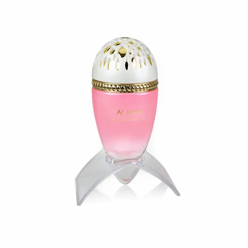 Luxury Le Chameau Al Jamal Pour Femme 100ml Eau de Parfum featuring the elegant pink perfume bottle and premium presentation box.