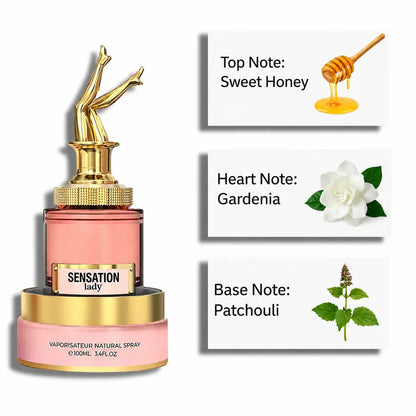 Milestone Sensation Lady 100ml Eau de Parfum bottle and packaging for women